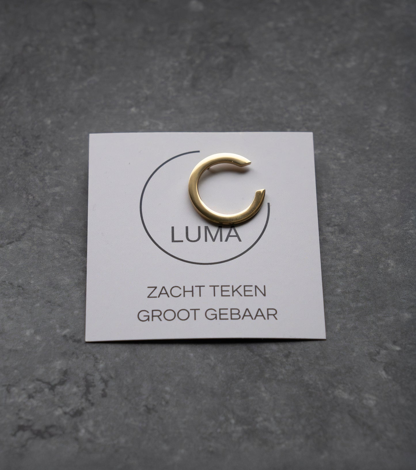 LUMA pin goudkleurig