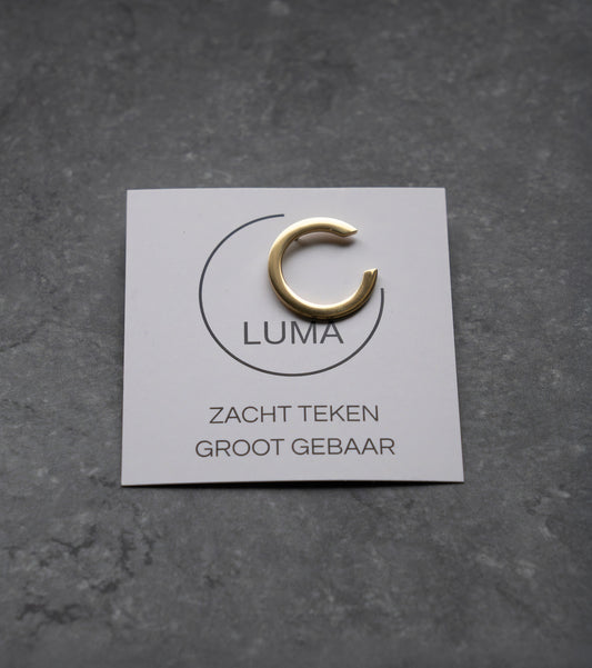 LUMA pin goudkleurig