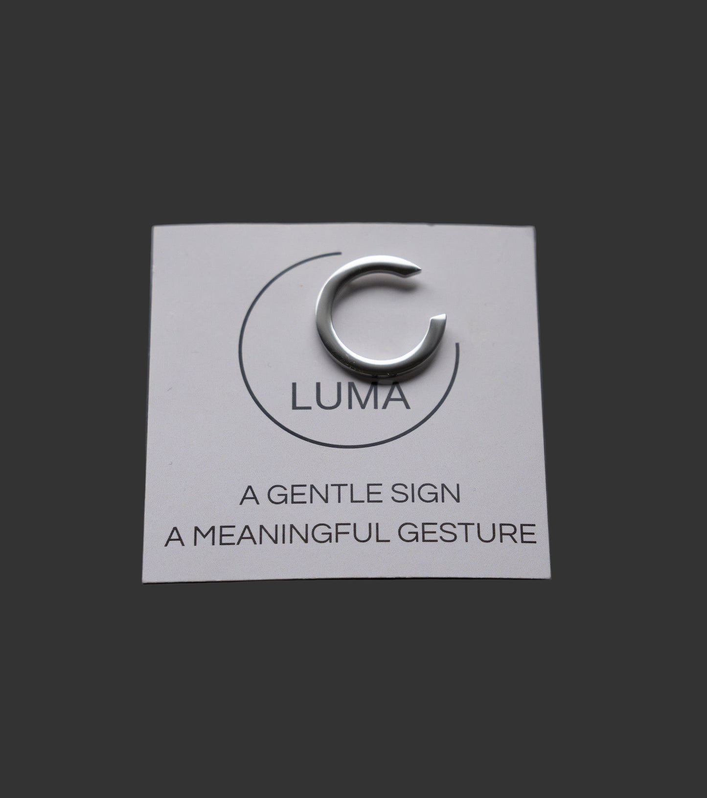 LUMA pin zilverkleurig