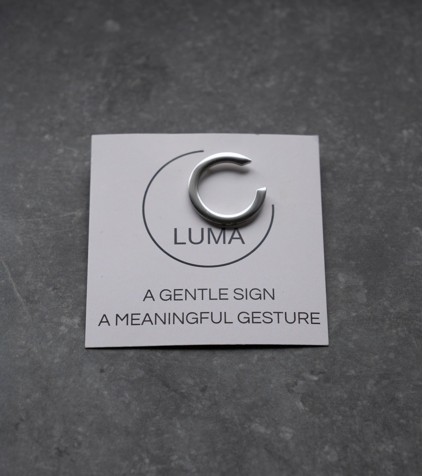 LUMA pin zilverkleurig